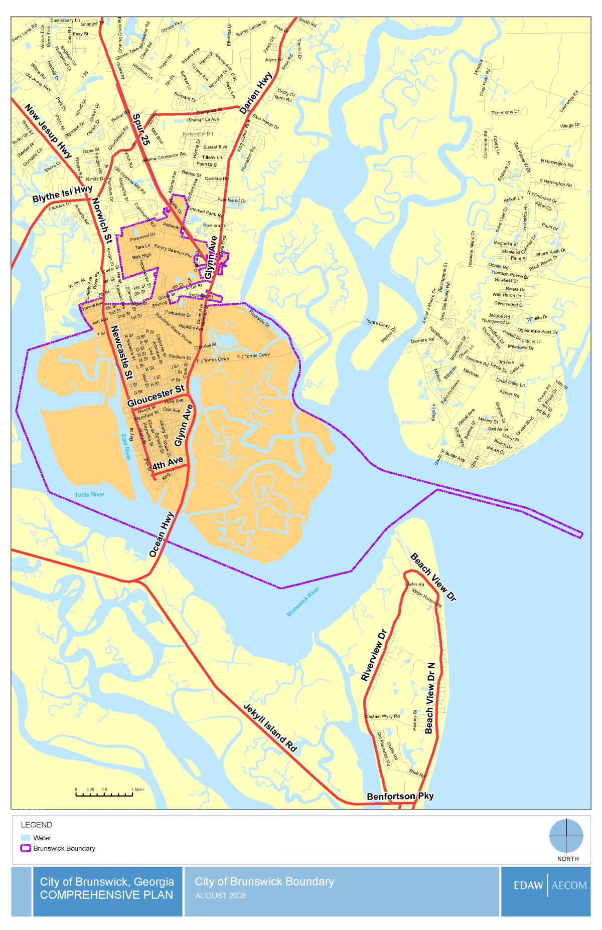City of Brunswick Boundary Map
