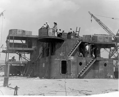 Liberty Ship being assembled