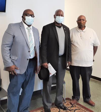 L to R: City Commissioner Williams, Mayor Harvey and County Commissioner Booker