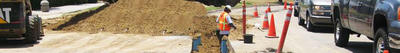 Workers at Work on Project